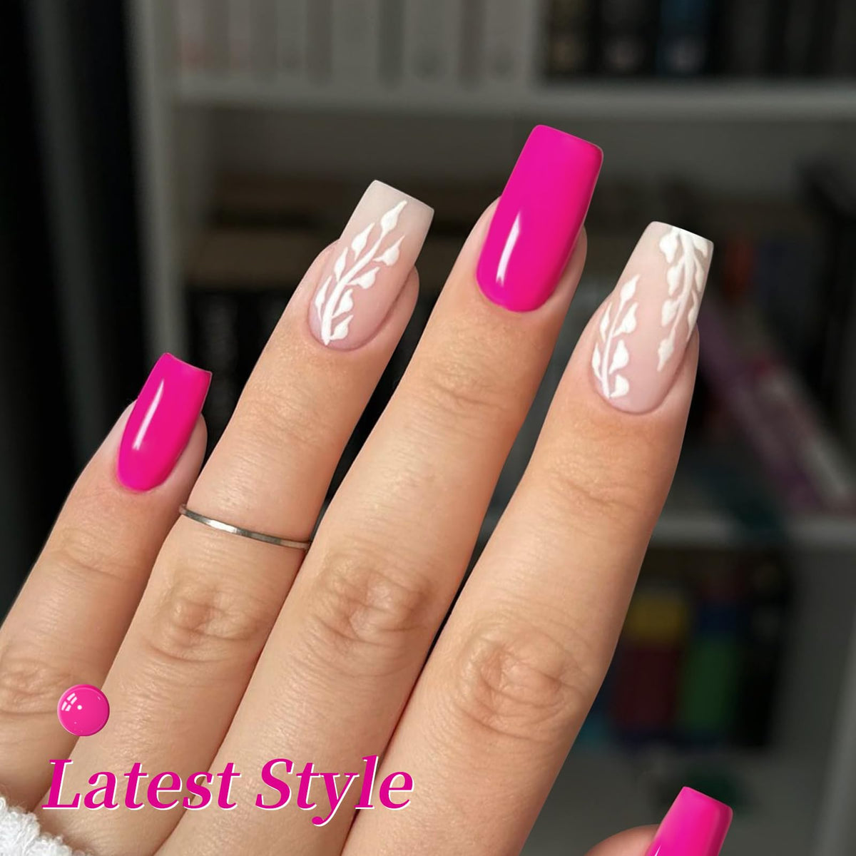 Born Pretty gel polish in dragon fruit magenta shade