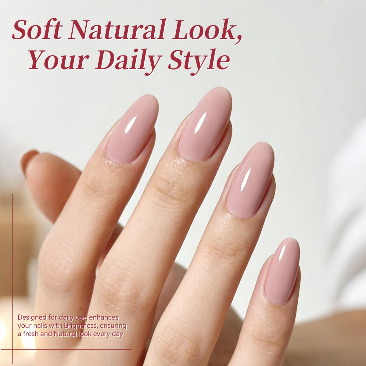Born Pretty gel polish in dried rose pink, ideal for elegant manicures