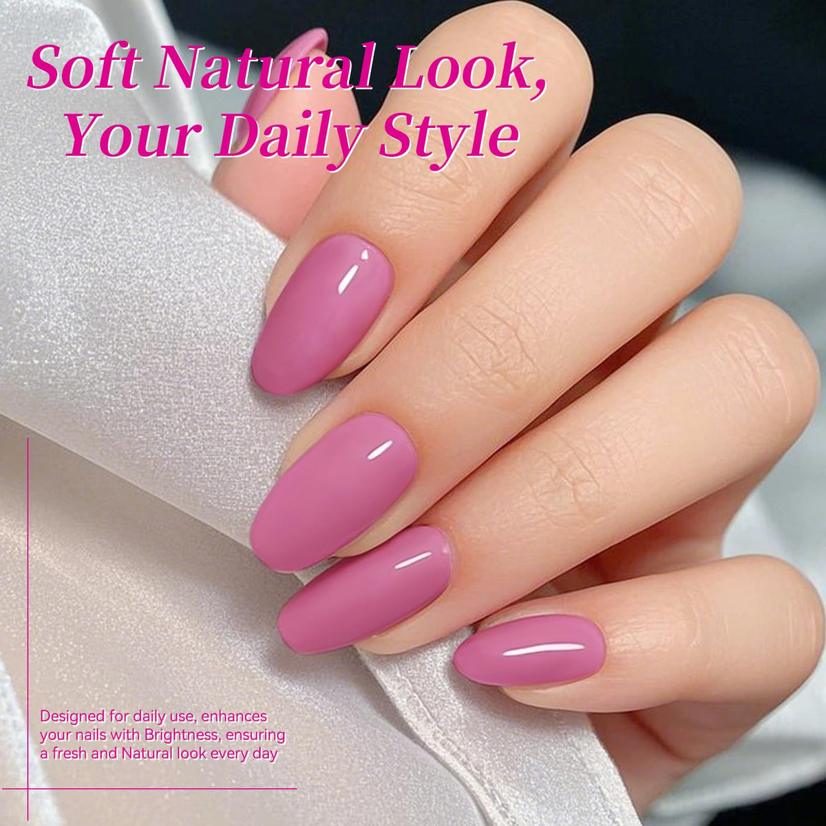 Born Pretty gel polish in vibrant cherry blossom pink shade