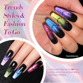 Born Pretty gel polish set packaging with six vibrant colours