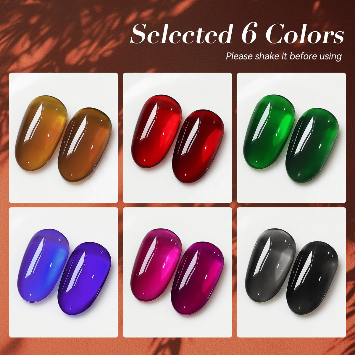 Born Pretty Jelly Gel Nail Polish Brown shade bottle