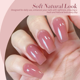 Born Pretty jelly gel nail polish in milky white shade