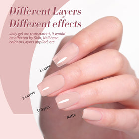 Born Pretty jelly gel polish application process