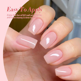 Born Pretty Jelly Nude Pink Gel Nail Polish Set packaging