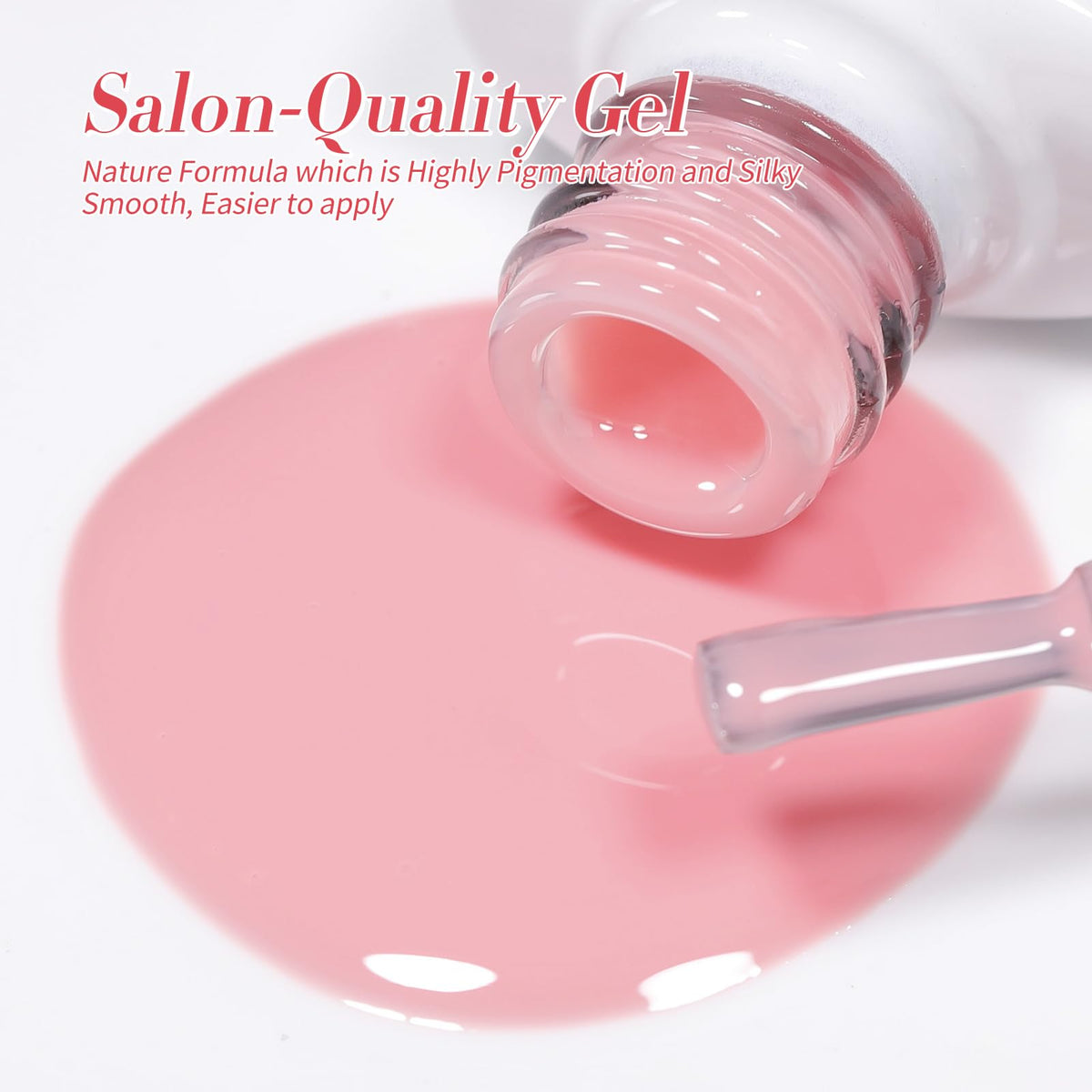 Born Pretty Jelly Nude Pink Gel Nail Polish with nail art tools