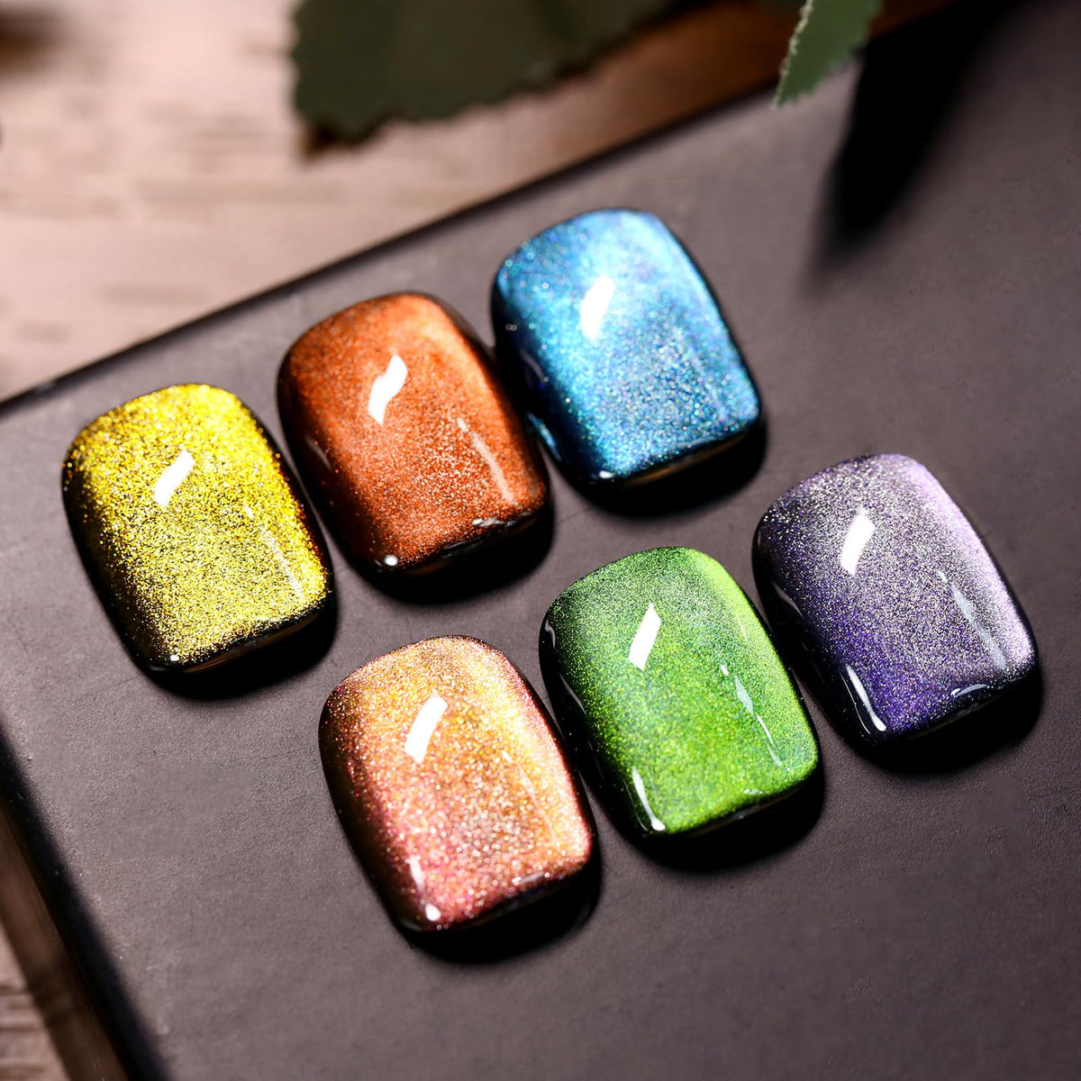 Born Pretty Magnetic Gel Nail Polish Kit 6 bottles front view