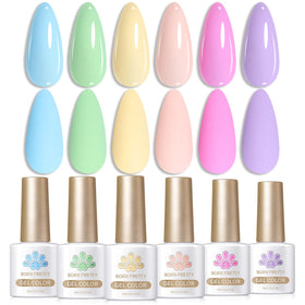 Born Pretty Pastel Gel Nail Polish Gift Set - 6 Bottles