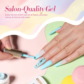 Born Pretty pastel gel nail polish gift set displayed