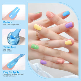 Born Pretty pastel gel nail polish set packaging