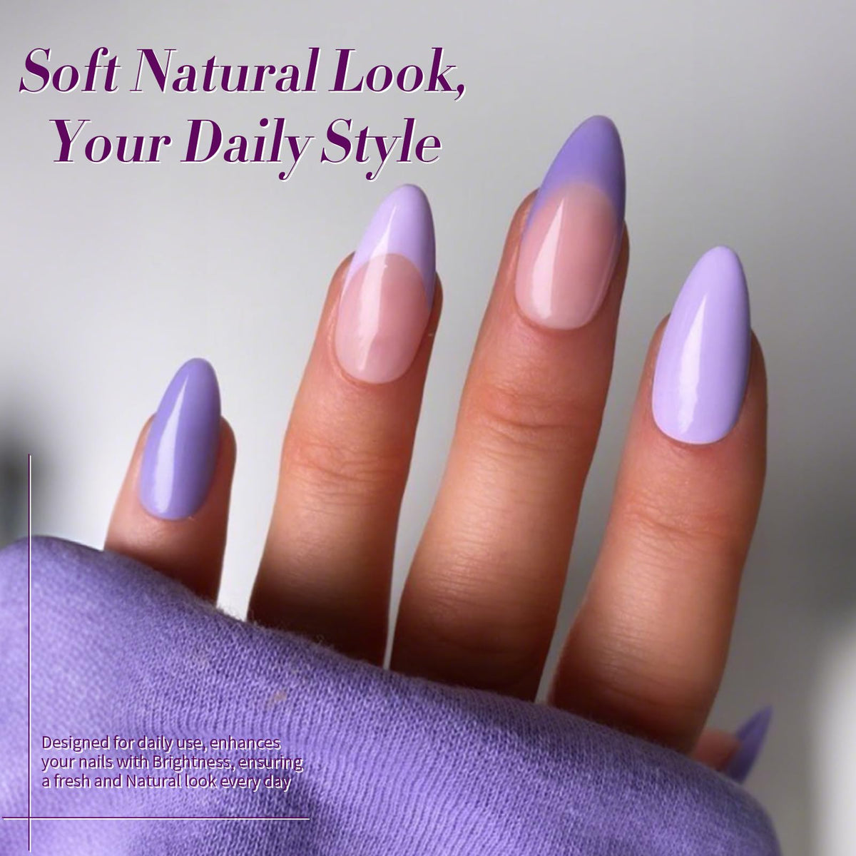 Born Pretty Purple Gel Nail Polish 15mL packaging details
