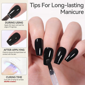 Born Pretty Super Top Gel Polish 15ml in use during nail design