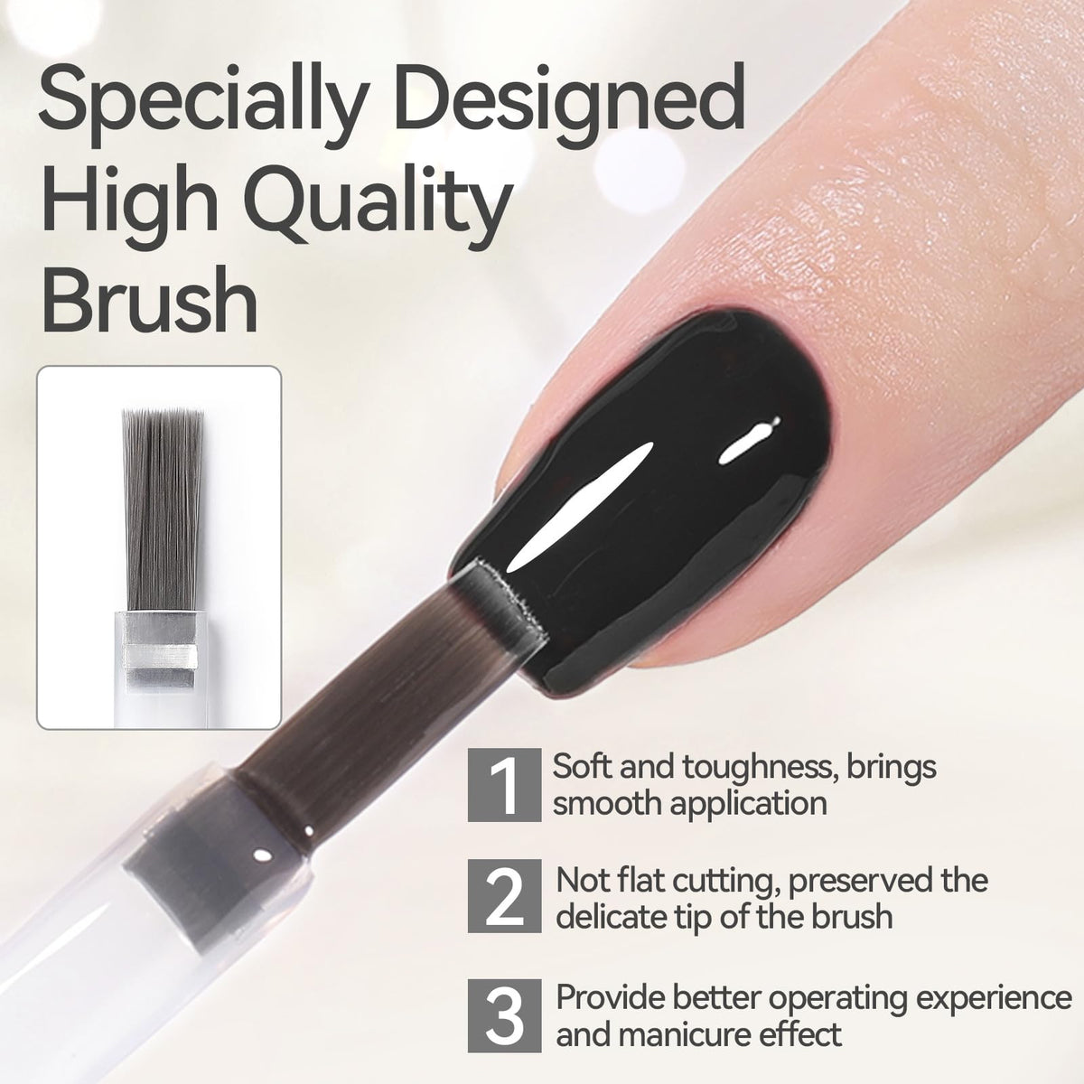Born Pretty Super Top Gel Polish 15ml with nail art tools