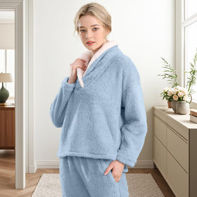 BOSECETA Fluffy Pajamas Set styled with accessories