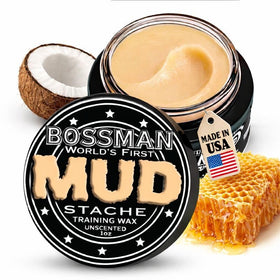 Bossman MUD Mustache Wax 1 oz front view