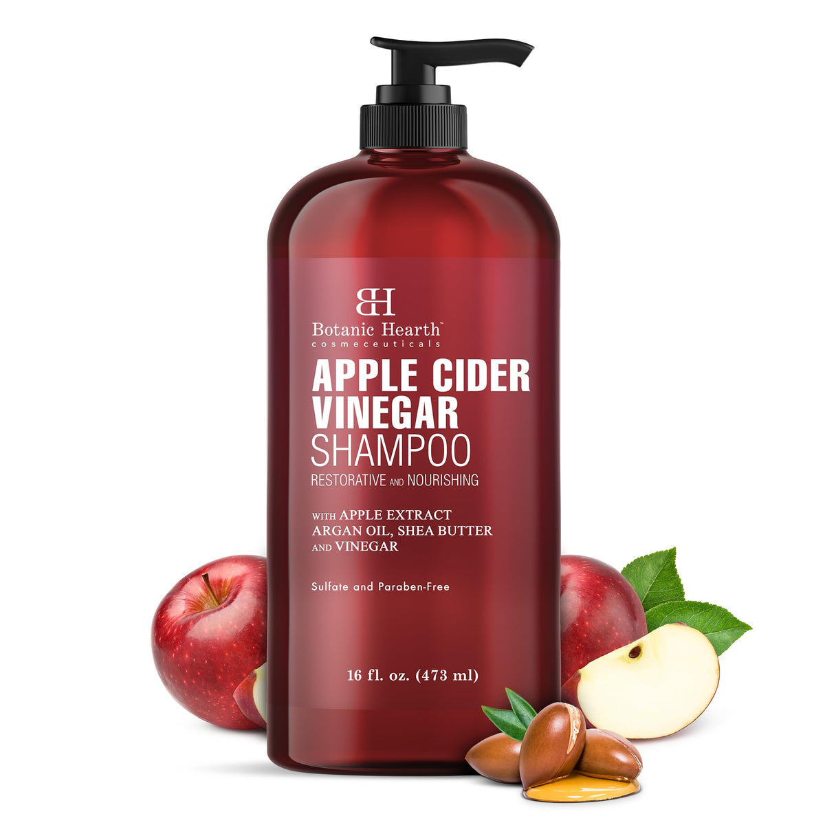 Botanic Hearth Apple Cider Vinegar Shampoo front view 16 Fl oz