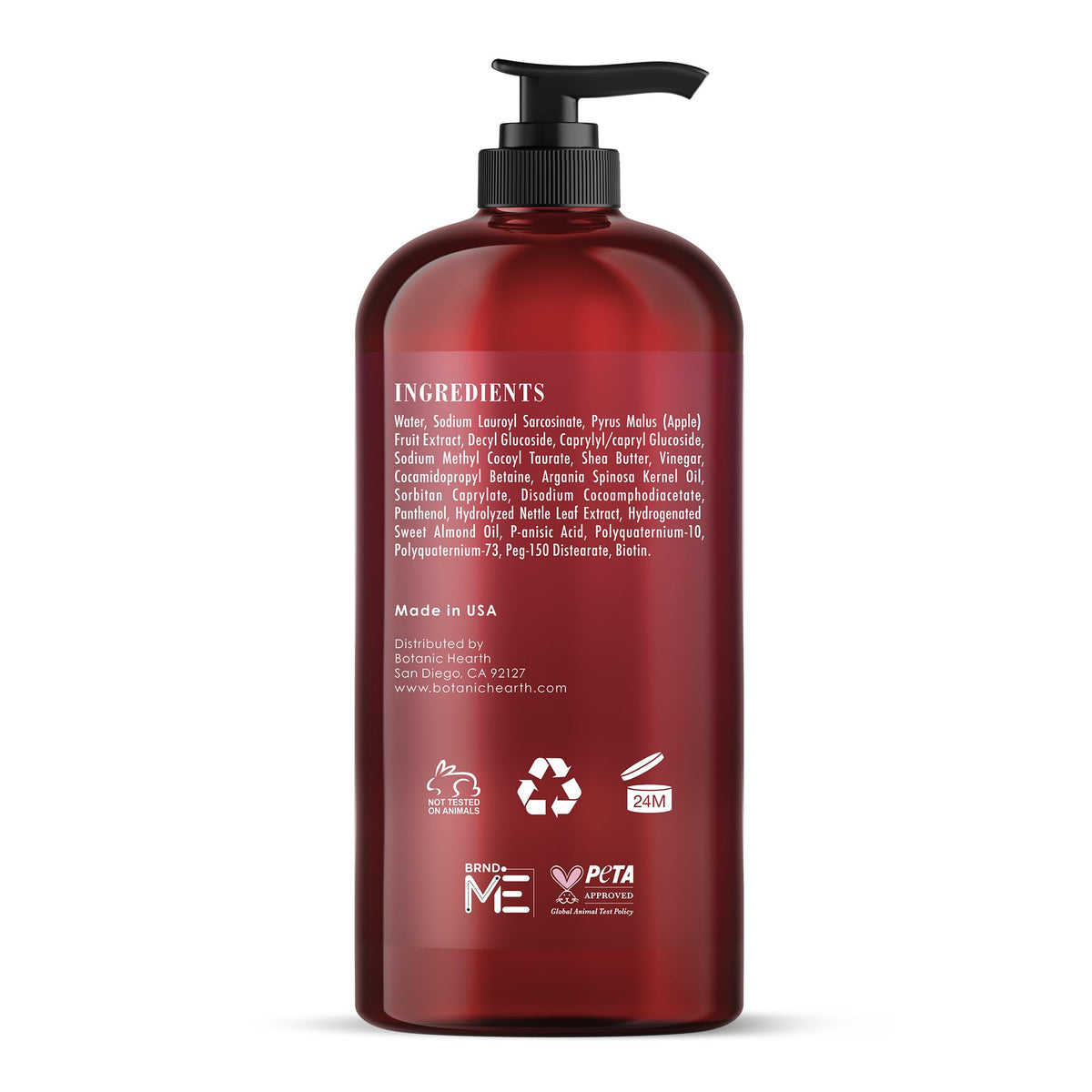 Botanic Hearth Apple Cider Vinegar Shampoo showing texture