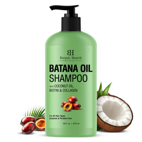 Botanic Hearth Batana Oil Shampoo label details