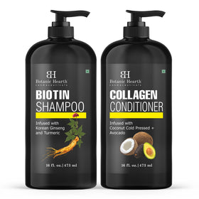 Botanic Hearth Biotin Shampoo and Conditioner front view