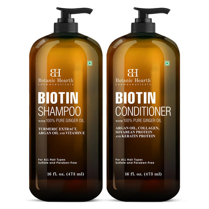 Botanic Hearth Biotin Shampoo and Conditioner Set front view