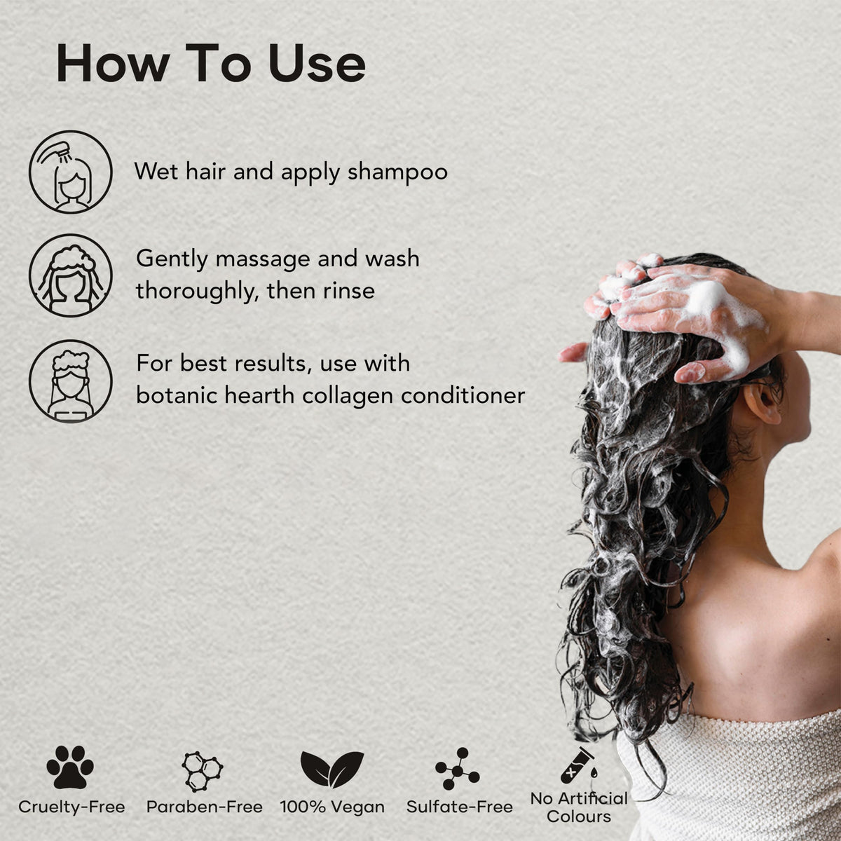 Botanic Hearth Biotin Shampoo ingredients close-up
