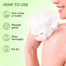 Botanic Hearth body wash surrounded by calming elements like flowers
