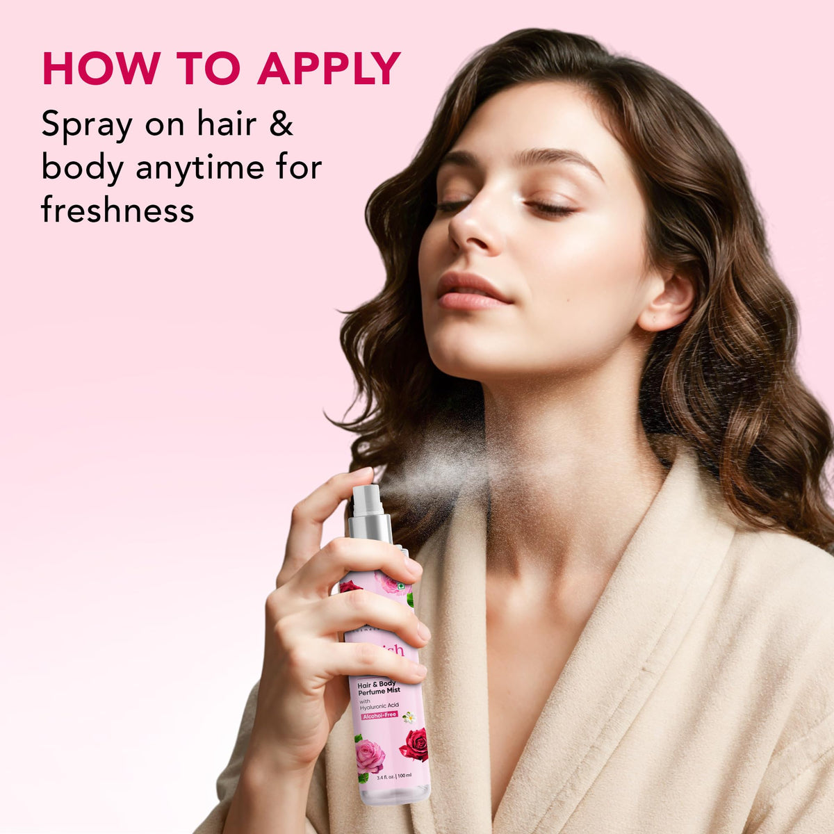 Botanic Hearth British Rose Hair Perfume & Body Mist lifestyle scene