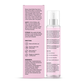 Botanic Hearth British Rose Hair Perfume & Body Mist with flowers