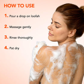 Botanic Hearth Cinnamon Body Wash lather in a shower