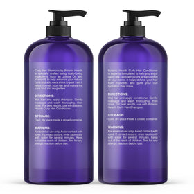 Botanic Hearth Curly Hair Shampoo and Conditioner Set packaging