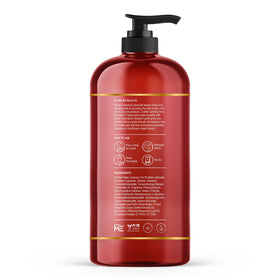 Botanic Hearth Garden Rose & Vitamin E Body Wash label detail