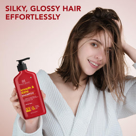 Botanic Hearth Hibiscus Shampoo texture on skin