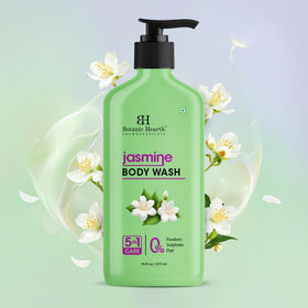 Botanic Hearth Jasmine Body Wash lather on skin