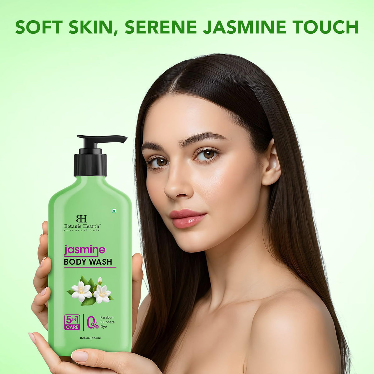 Botanic Hearth Jasmine Body Wash packaging details