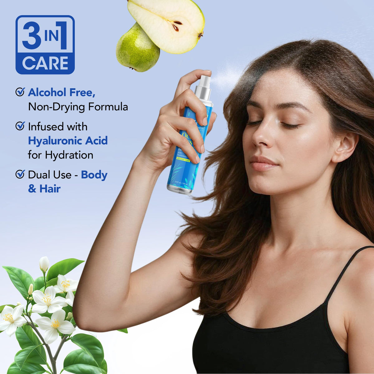 Botanic Hearth Ocean Kiss Hair Perfume & Body Mist spray nozzle close-up