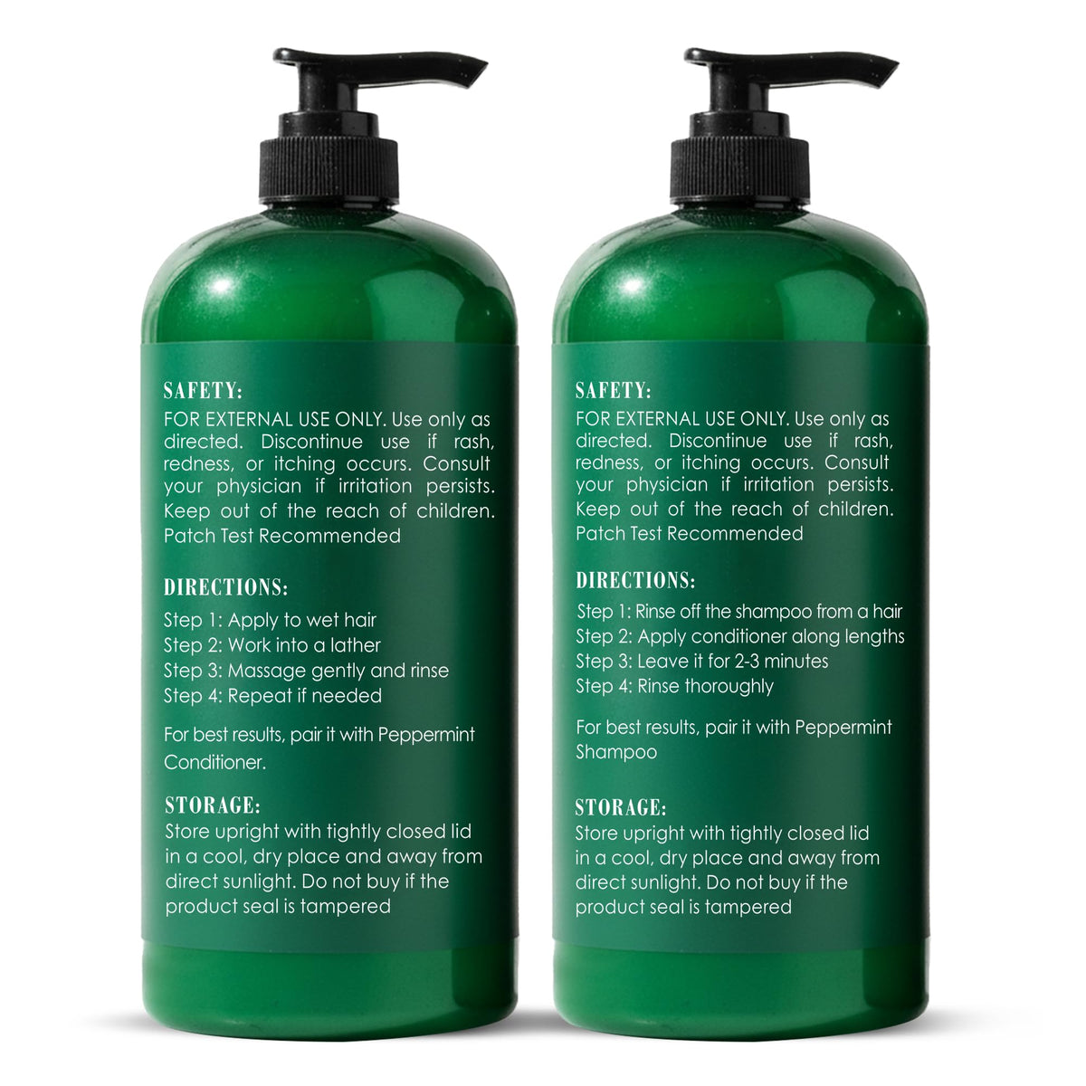 Botanic Hearth Peppermint Oil Shampoo and Conditioner Set in a lifestyle setting