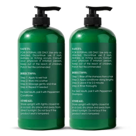 Botanic Hearth Peppermint Oil Shampoo and Conditioner Set in a lifestyle setting