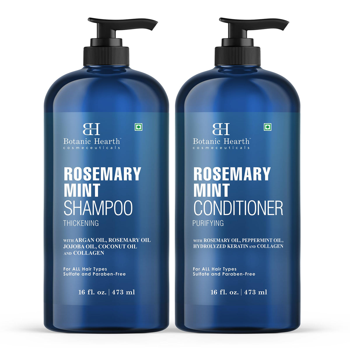 Botanic Hearth Rosemary Mint Shampoo front view 16 fl oz