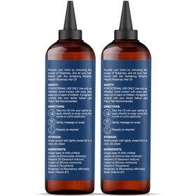 Botanic Hearth Rosemary Oil bottle with rosemary sprigs