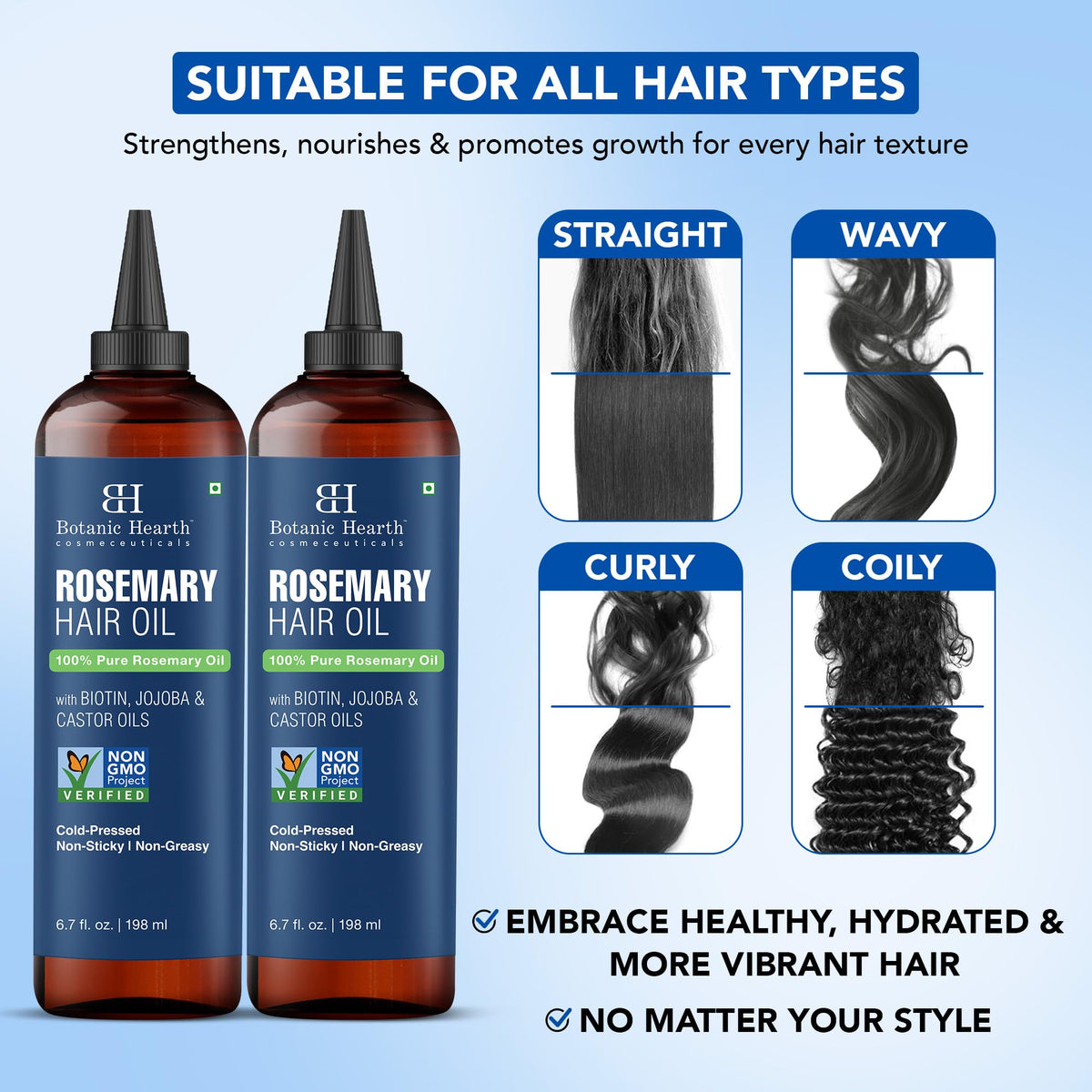 Botanic Hearth Rosemary Oil packaging details