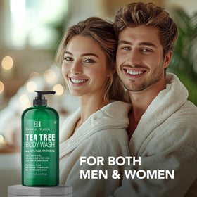Botanic Hearth Tea Tree Body Wash 16 Fl Oz back view