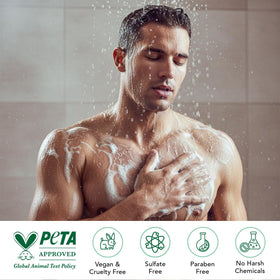 Botanic Hearth Tea Tree Body Wash 16 Fl Oz with loofah