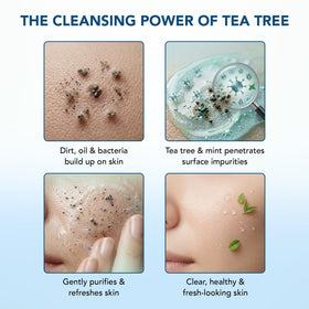 Botanic Hearth Tea Tree Face Wash in lifestyle setting