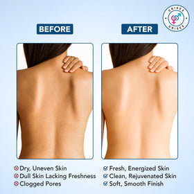 Botanic Hearth Tea Tree & Mint Body Wash in shower setting