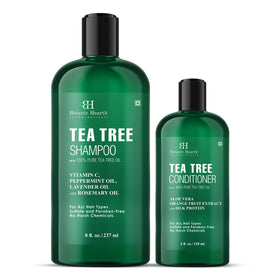 Botanic Hearth Tea Tree Shampoo 8 Fl oz front view