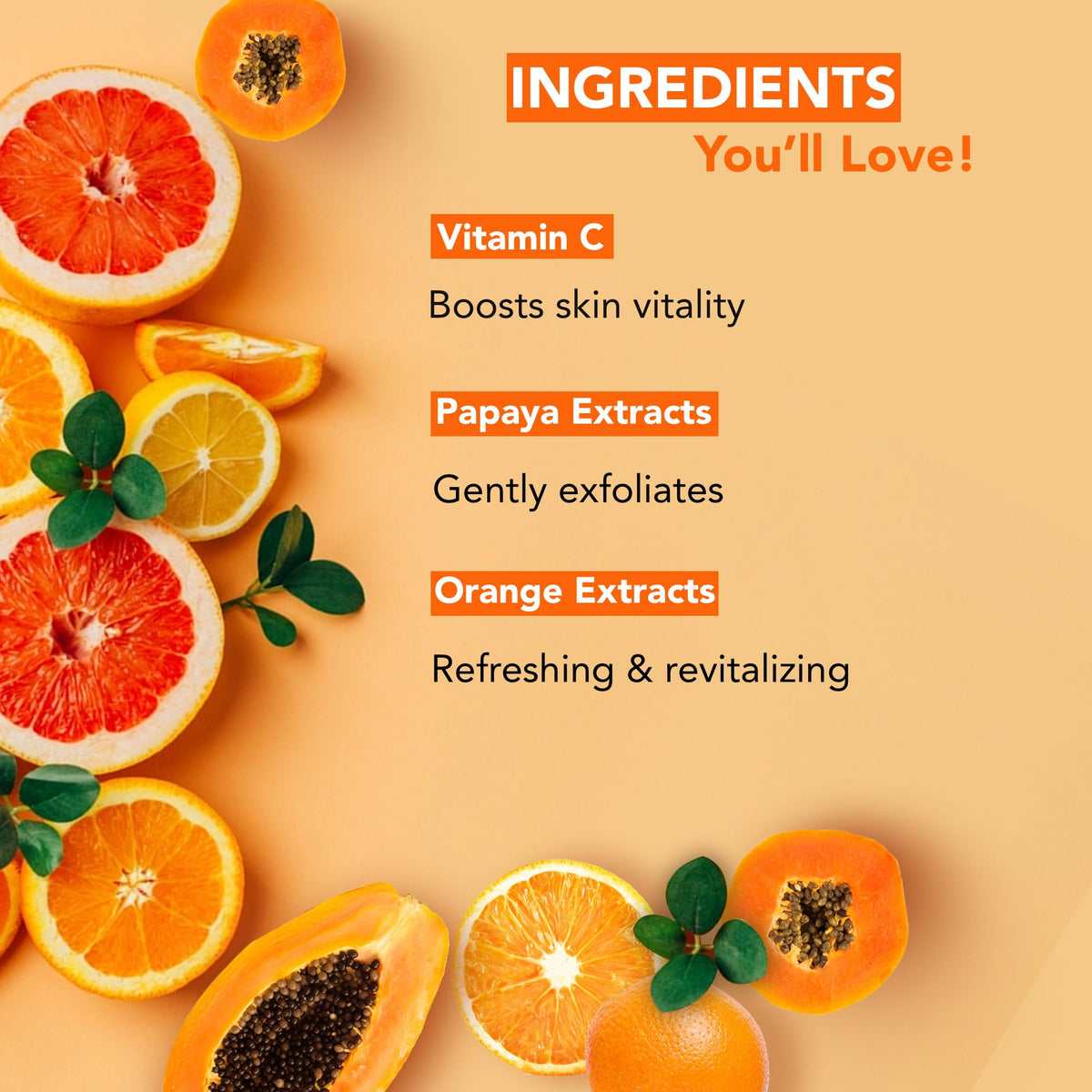 Botanic Hearth Vitamin C Foaming Face Wash packaging with ingredients listed