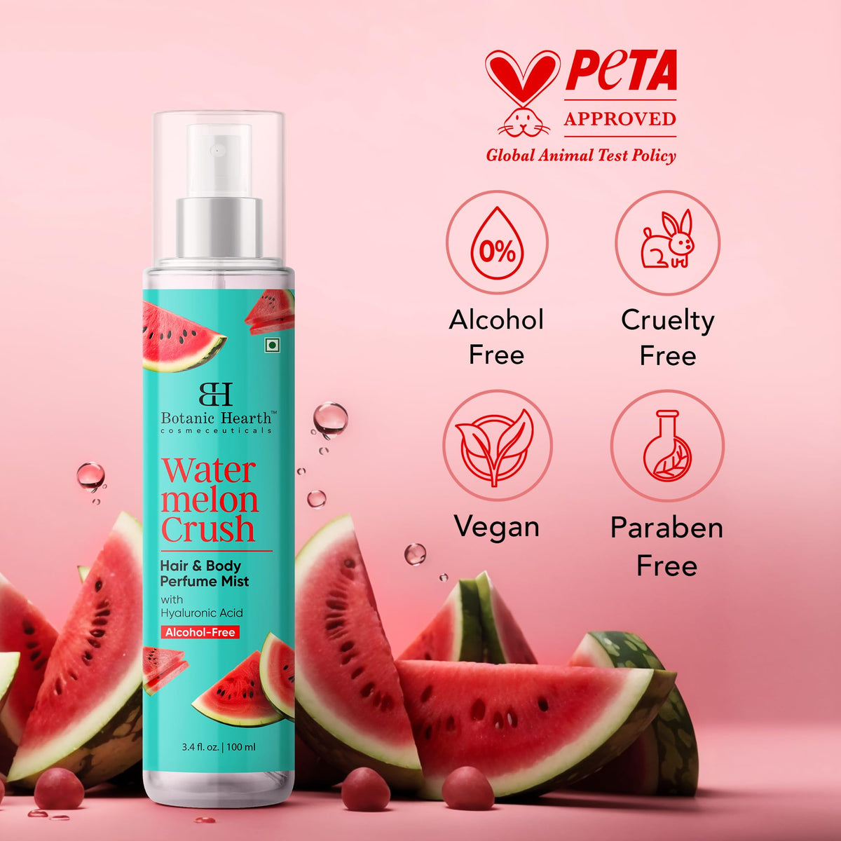 Botanic Hearth Watermelon Hair Perfume & Body Mist lifestyle scene