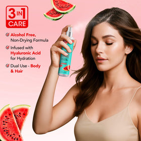 Botanic Hearth Watermelon Hair Perfume & Body Mist side view