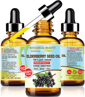 Botanical Beauty Elderberry Seed Oil 30ml front view