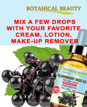 Botanical Beauty Elderberry Seed Oil 30ml texture on skin