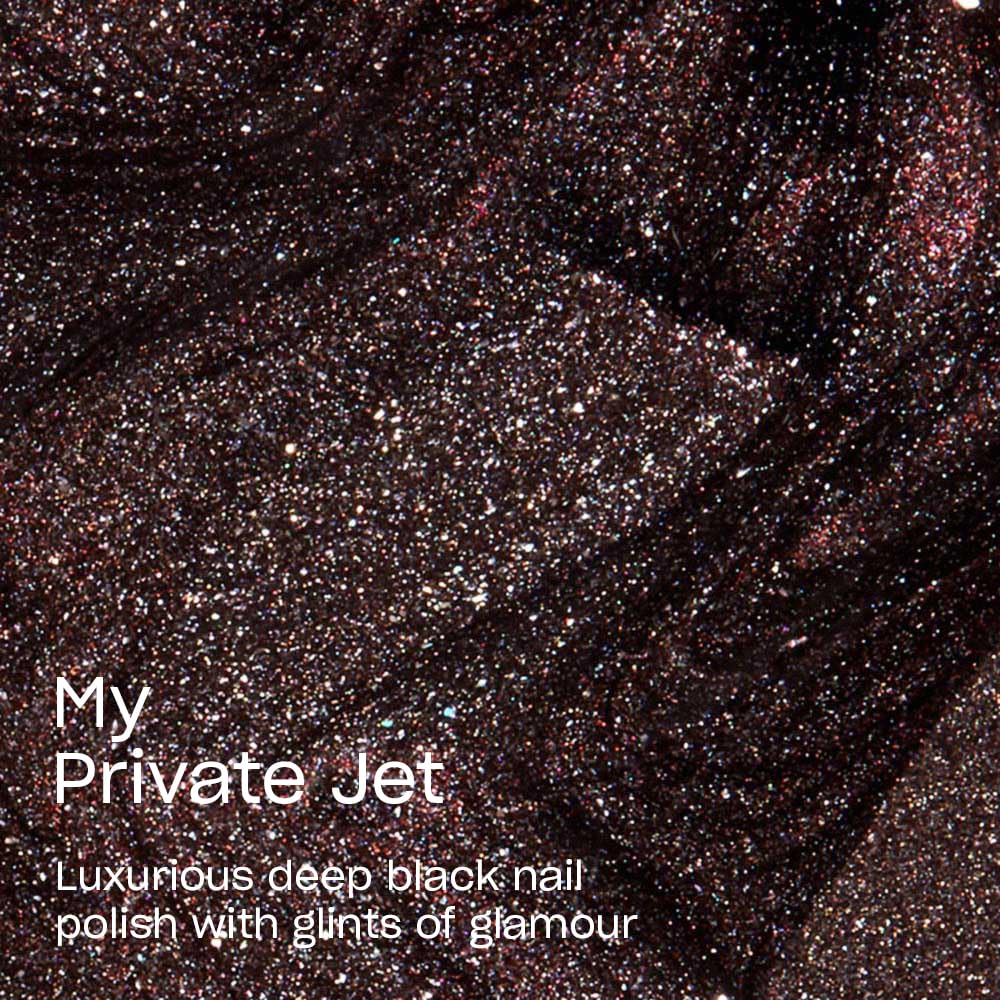 Bottle of OPI Nail Lacquer My Private Jet with shimmer effect